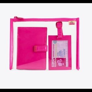 Beis Barbie passport luggage tag set NWT